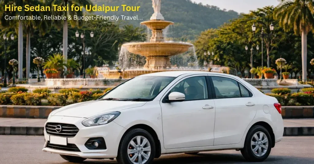 Hire Sedan Taxi for Udaipur Tour – Comfortable, Reliable & Budget-Friendly Travel